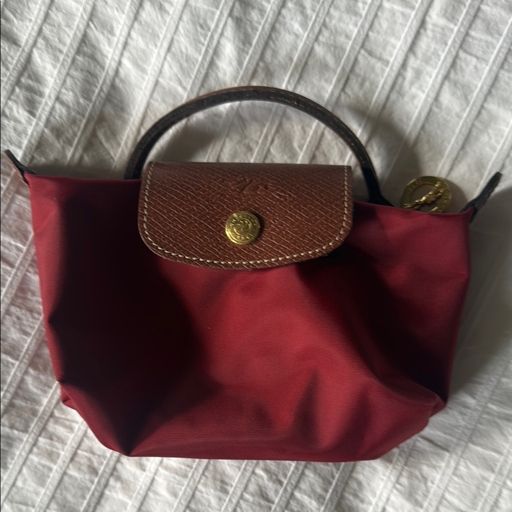 Longchamp LE PLIAGE ORIGINAL MINI CANVAS POUCH Purse Bag Clutch Cosmetic
